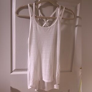 Women's Sheer White Sleeveless Workout Tank